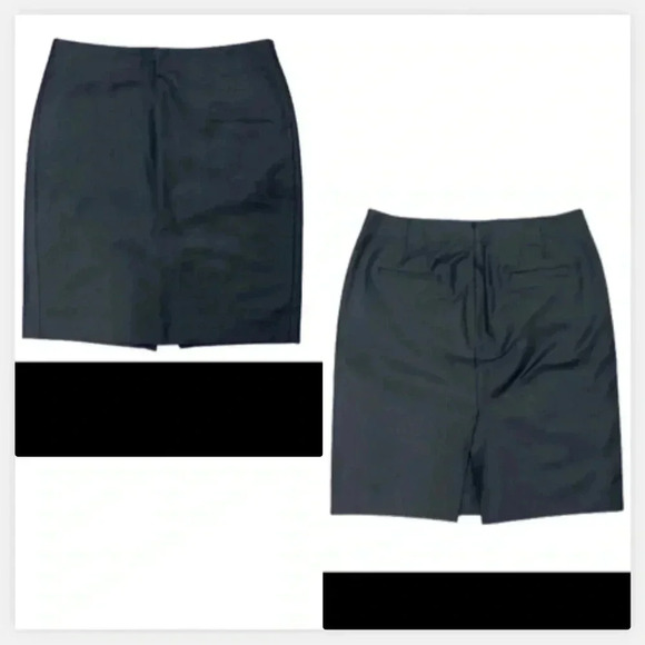 J.CREW BLACK PENCIL MIDI SKIRT - Picture 1 of 9